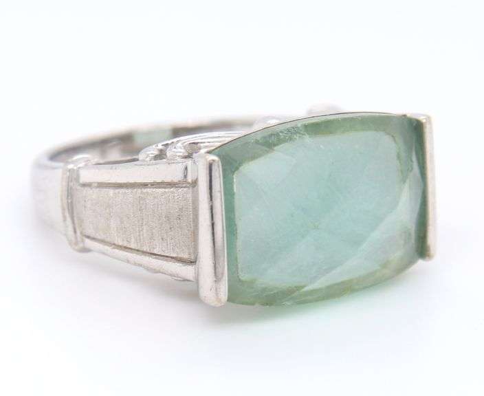 925 Sterling Silver Jade Ring