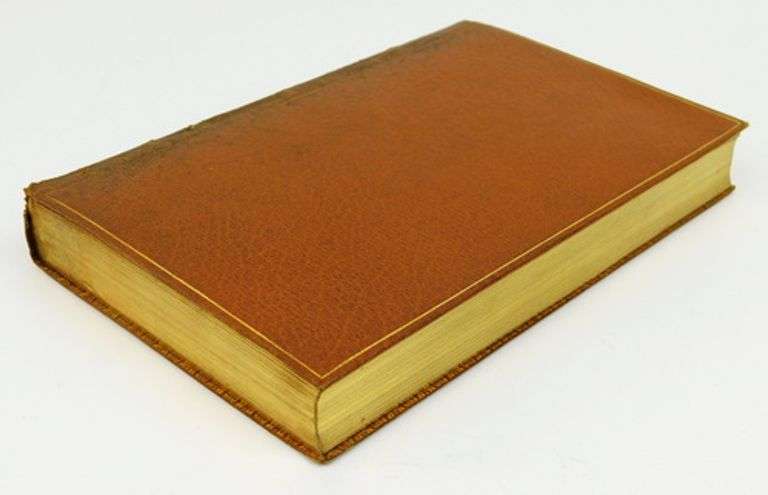 Antique Dictionary of Dates Leather Book