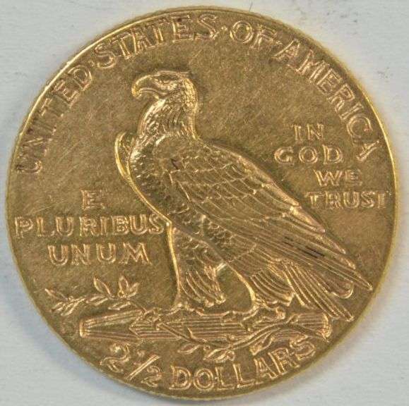 Scarcer 1914-D US $2.50 Indian Gold Piece. Nice
