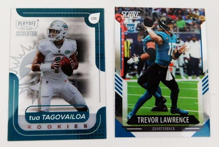 2 NFL Rookie QB Football Cards