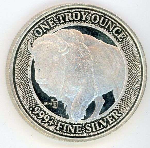 1 Ounce Silver NFC Chip Buffalo Round