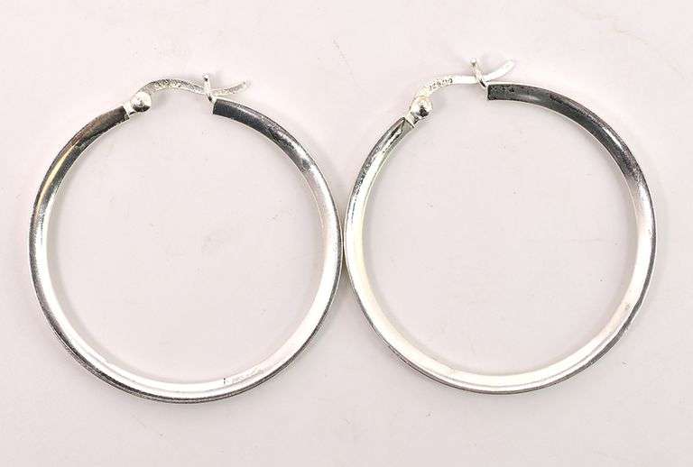 Sterling Silver Hoop Earrings