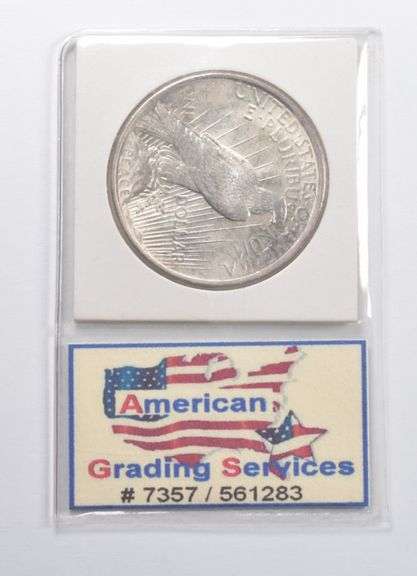 MS67 1922 Peace Silver Dollar AGS