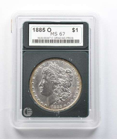 MS67 1885-O Morgan Silver Dollar NGP