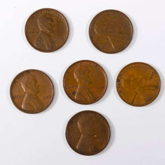 6 Nicer 1909 VDB Type Lincoln Cents