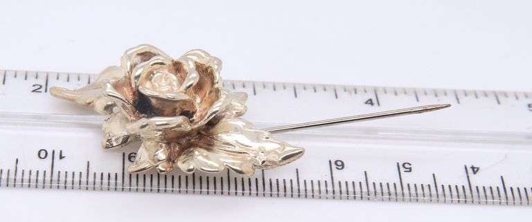 Group Lot of 6 Vintage 925 Sterling Silver Pins