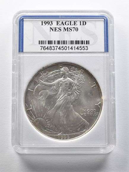 MS70 1993 American Silver Eagle NES