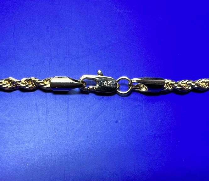 Sharp 17 Gram 14 Kt Gold Plated Rope Chain