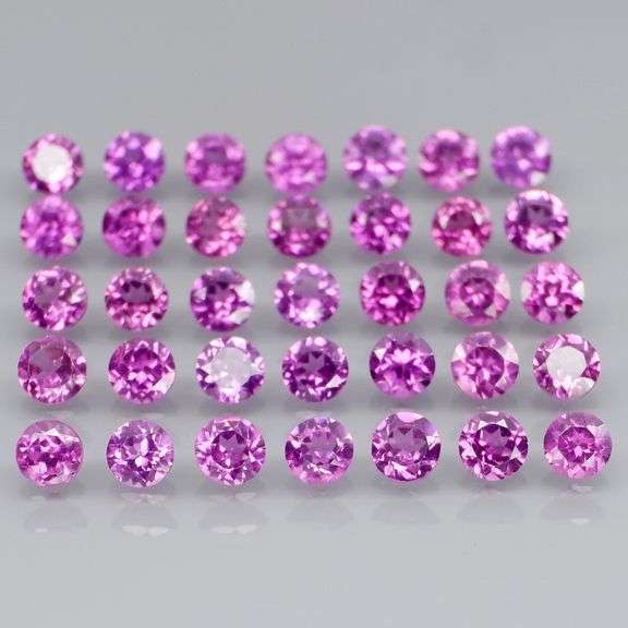 STOP! L@@K! 5.13 carats of violet pink Garnets