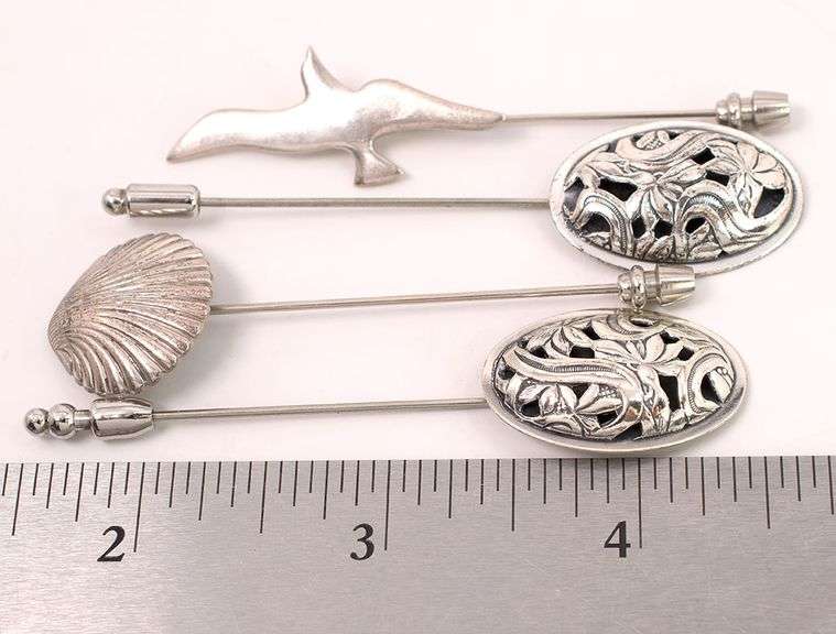 Random Pin Lot in Sterling Silver