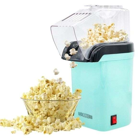 Healthy 1200W Popcorn Maker: Fast & Easy