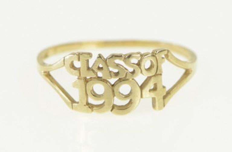14K Yellow Gold Class of 1994 Graduation Cut Out Ring