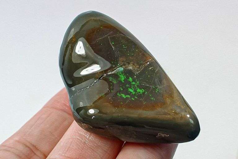 High fire collectors 109ct Black Opal nugget
