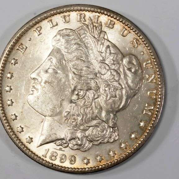 1899 Tilted O Morgan Dollar