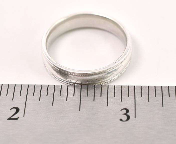 Sterling Silver Men's Band Ring