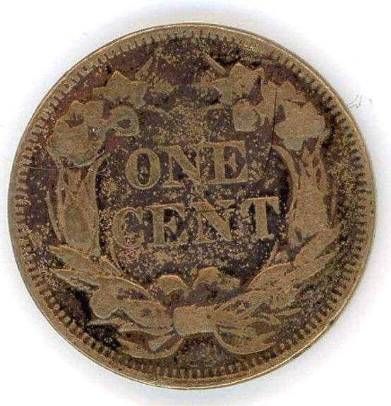 1857 Flying Eagle Cent with Fine Details