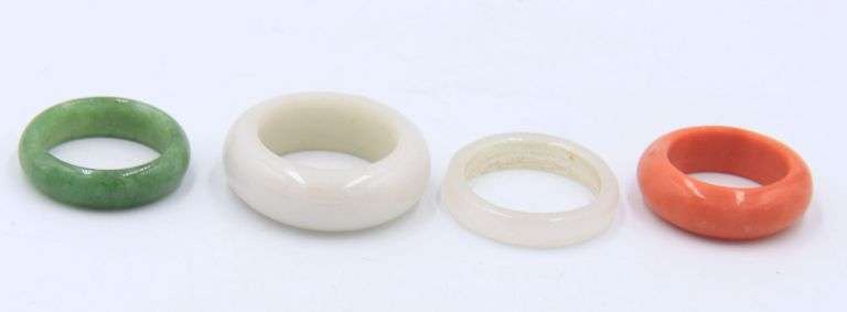 Group Lot of 23 Jade and assorted Other Bands