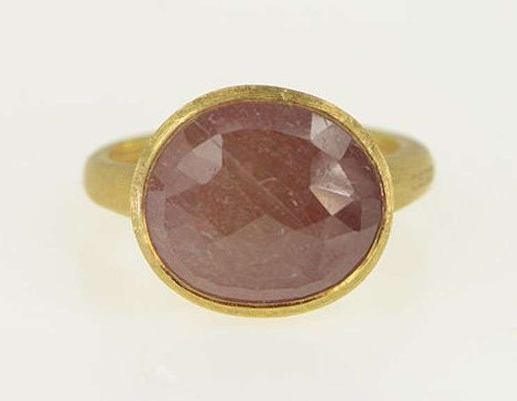 18K Yellow Gold Marco Bicego Jaipur Pink Tourmaline Ring