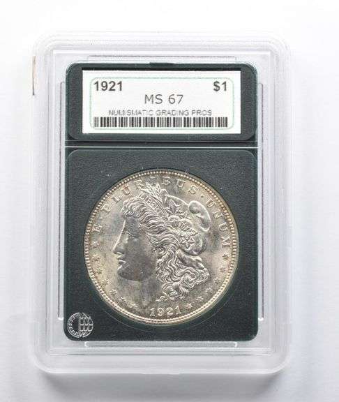MS67 1921 Morgan Silver Dollar NGP