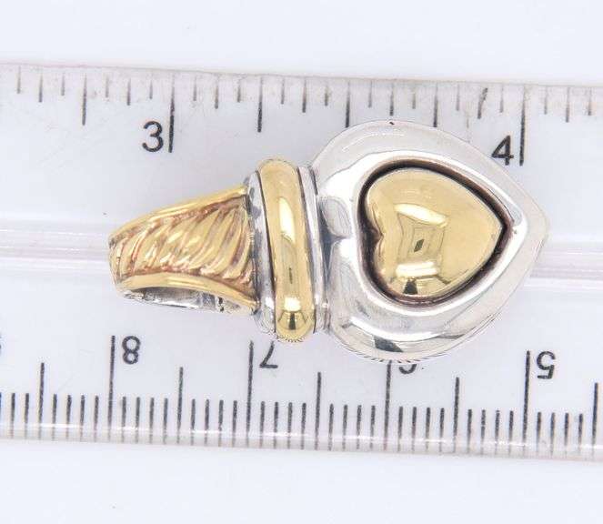 David Yurman 2 Tone Heart Enhancer