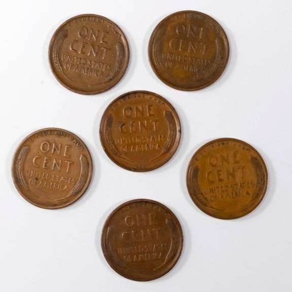 6 Nicer 1909 VDB Type Lincoln Cents