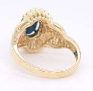 Pleasing Yellow Gold 1.50ct Sapphire and Diamond Ring