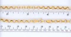 Fantastic Yellow Gold Rolo Chain Necklace