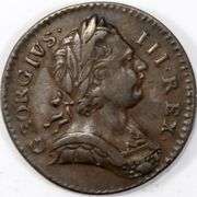 Higher Grade 1773 Great Britain Copper Farthing
