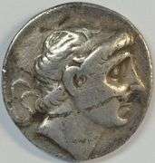Rare SELEUKID SYRIA SILVER TETRADRACHM of ANTIOCHOS I, WAY BACK FROM 280 TO 261 BC