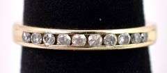 Adorable 14K Yellow Gold Diamond Band Ring
