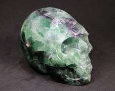 Heavy 8,940ct Purple and Green Fluorite Skull