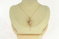 18K Yellow Gold Marco Bicego Rose Quartz Tassel Drop Pendant