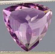 Stunning 3.46ct trillion cut Brazilian Amethyst
