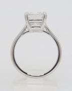 Certified 4.59CT Emerald Cut Diamond Solitaire Ring