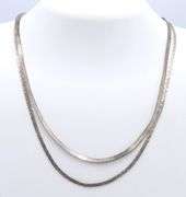 Group Lot of Vintage 925 Sterling Silver Necklaces