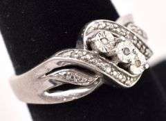 Sterling Silver Diamond Ring