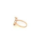 10K Yellow Gold Oval LOVE Groovy 60's Diamond Message Ring