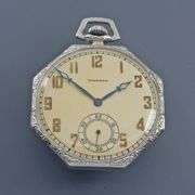 Exceptional 1924 Waltham 14K WG Pocket Watch