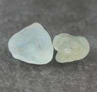 41.89ct uncut light blue Topaz pair