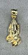Beautiful 14 Kt Gold Plated Serenety Prayer Hands Pendant
