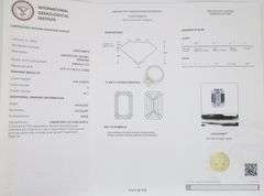 Certified 4.59CT Emerald Cut Diamond Solitaire Ring