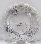 2018 10 Yuan China 30 Grams Silver Panda in Mint Plastic.