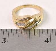 Stunning Diamond Band Ring in 14K Yellow Gold