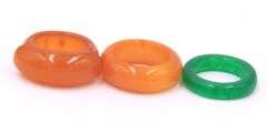 Group Lot of 23 Jade and assorted Other Bands