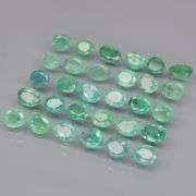 Vivid! Top green 5.87ct Colombian Emerald set