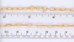 Paper Clip Chain Necklace in 18kt Yellow Gold