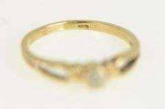 10K Yellow Gold Diamond Classic Simple Vintage Toe Ring