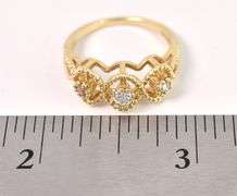 Beautiful Diamond Ring in 14K Yellow Gold