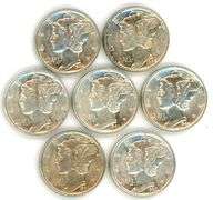 7 Gorgeous Mercury Silver Dimes