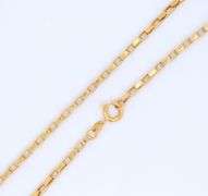 18kt Yellow Gold Solid Paper Clip Chain Necklace
